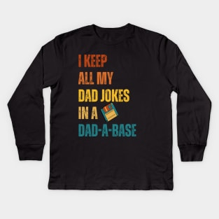 Dad-jokes Kids Long Sleeve T-Shirt